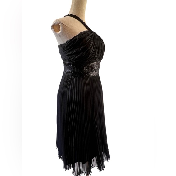 BCBG black Bead Embellished Silk Dress - Picture 6 of 8